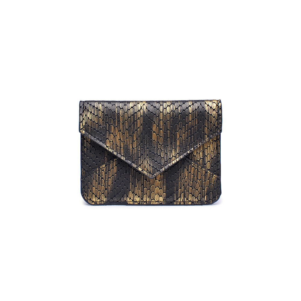Product Image of Urban Expressions Fifi Snake Card Holder NA-840611120168 View 1 | Dark Gold
