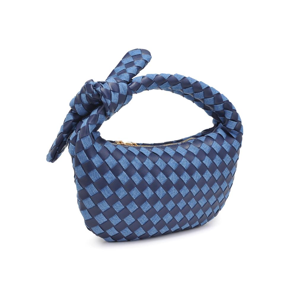 Woman wearing Denim Multi Urban Expressions Lizbeth Clutch 840611127846 View 6 | Denim Multi