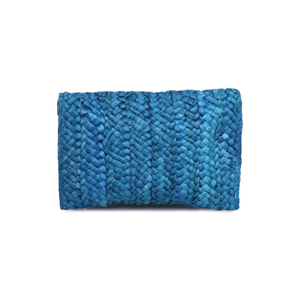 Woman wearing Blue Urban Expressions Aegean Clutch 840611147240 View 7 | Blue