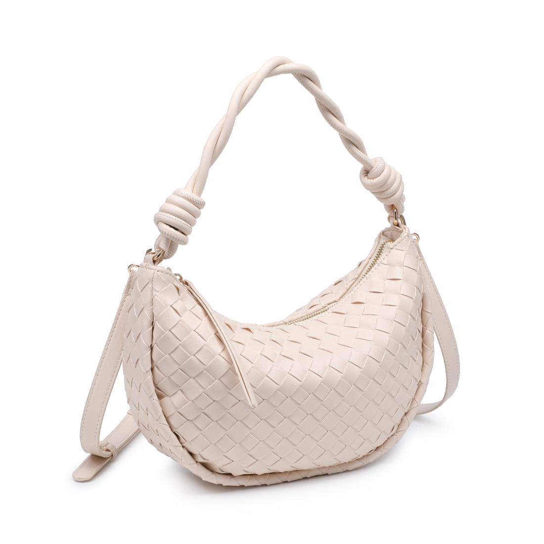 Woman wearing Ivory Urban Expressions Violet Hobo 840504206580 View 6 | Ivory