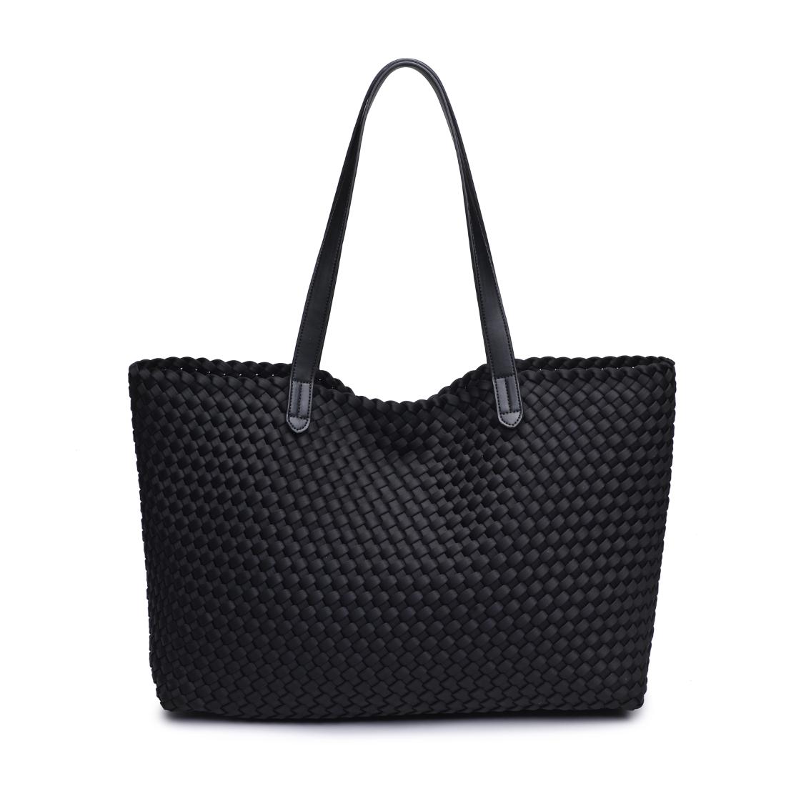 Woman wearing Black Urban Expressions Evie Tote 840611146779 View 5 | Black
