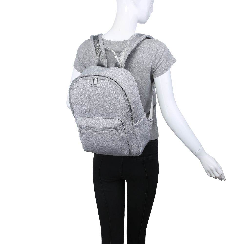 Product Image of Urban Expressions Declan Backpack 840611183002 View 5 | Heather Grey