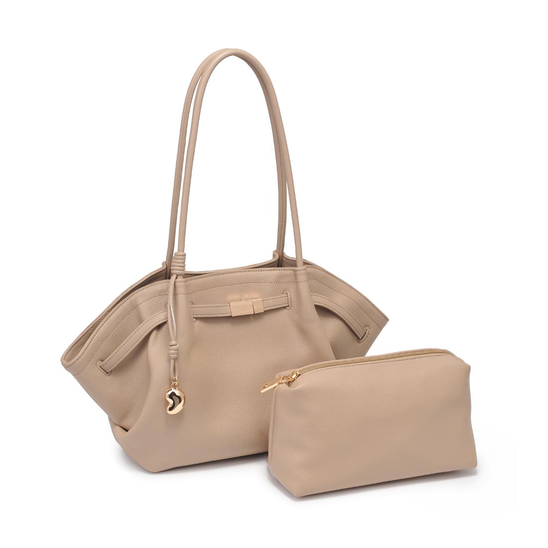 Product Image of Urban Expressions Monroe Satchel 840504200823 View 6 | Almond