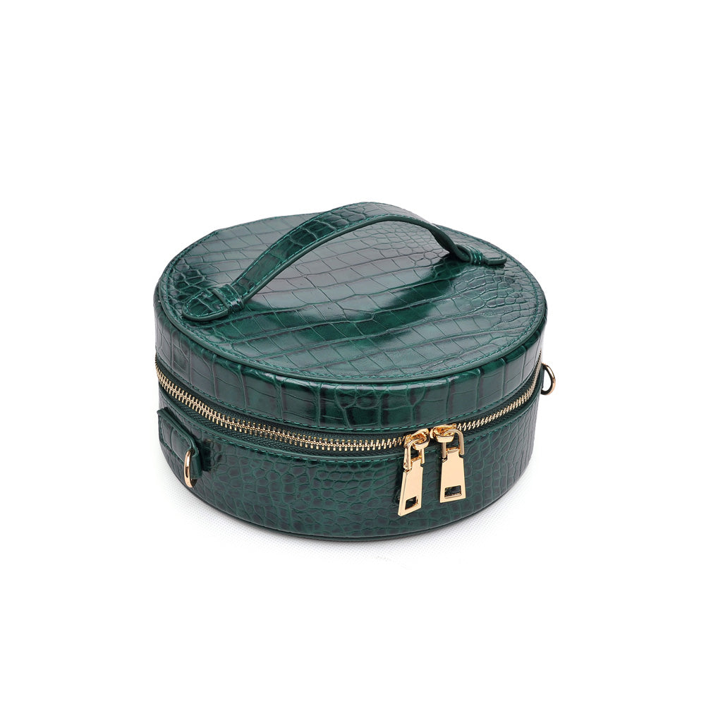 Woman wearing Emerald Urban Expressions Sawyer Crossbody NA-840611152473 View 2 | Emerald