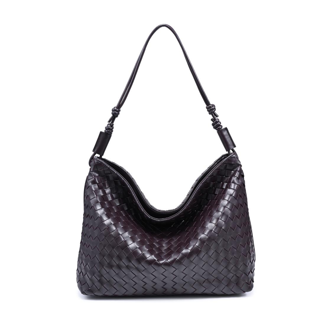 Woman wearing Chocolate Urban Expressions Theo Hobo 840504205583 View 5 | Chocolate