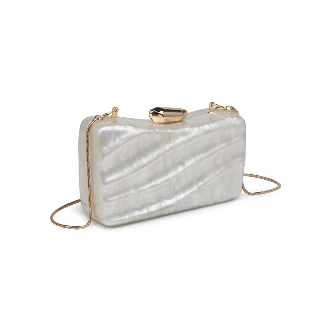 Woman wearing Ivory Urban Expressions Oaklynn Evening Bag 840504206214 View 6 | Ivory
