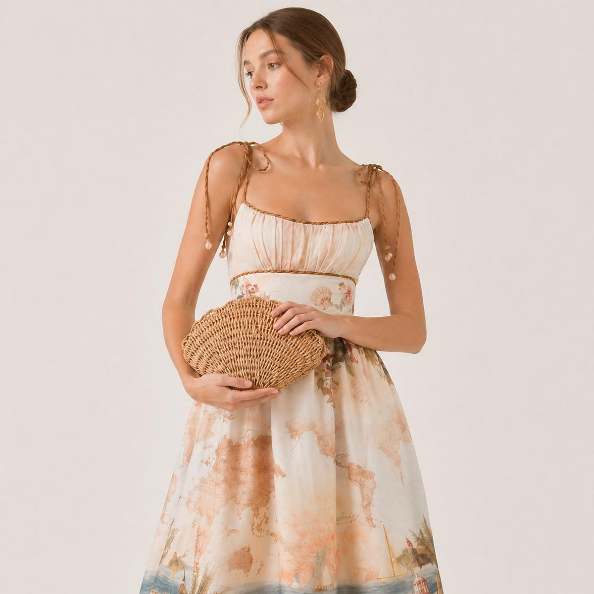 Woman wearing Natural Urban Expressions Aquata Clutch 840504210228 View 3 | Natural