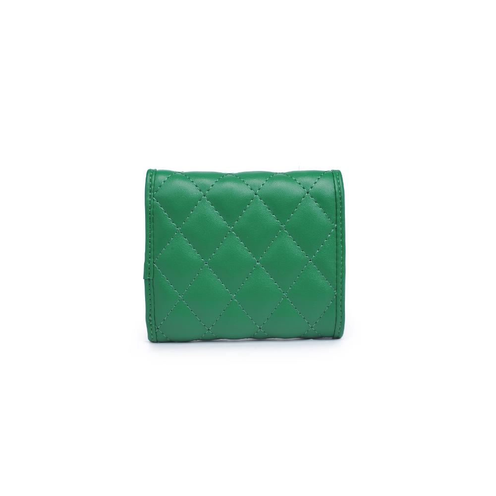 Woman wearing Kelly Green Urban Expressions Shantel - Quilted Wallet 840611121868 View 7 | Kelly Green