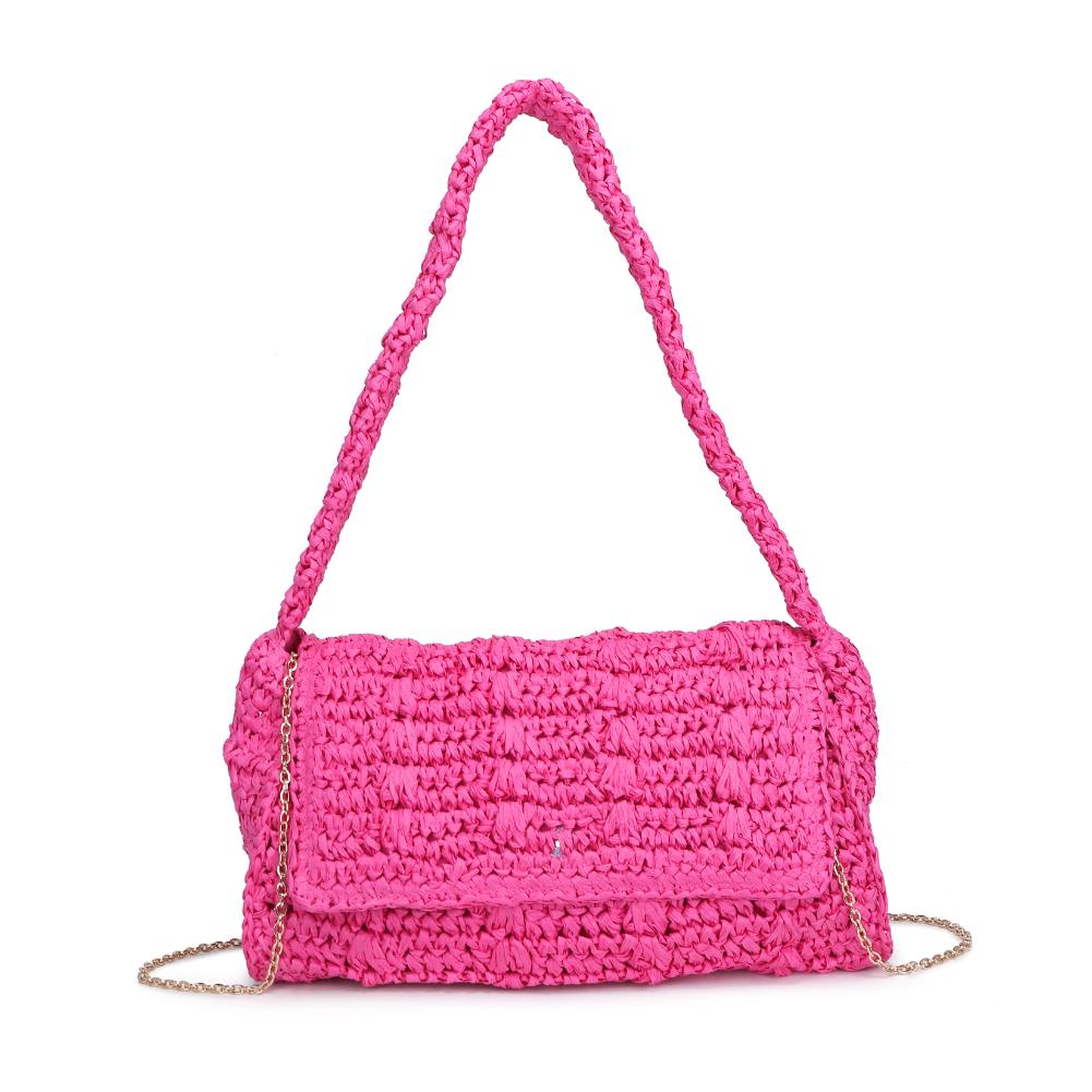 Woman wearing Hot Pink Urban Expressions Anika Crossbody 840611124630 View 5 | Hot Pink