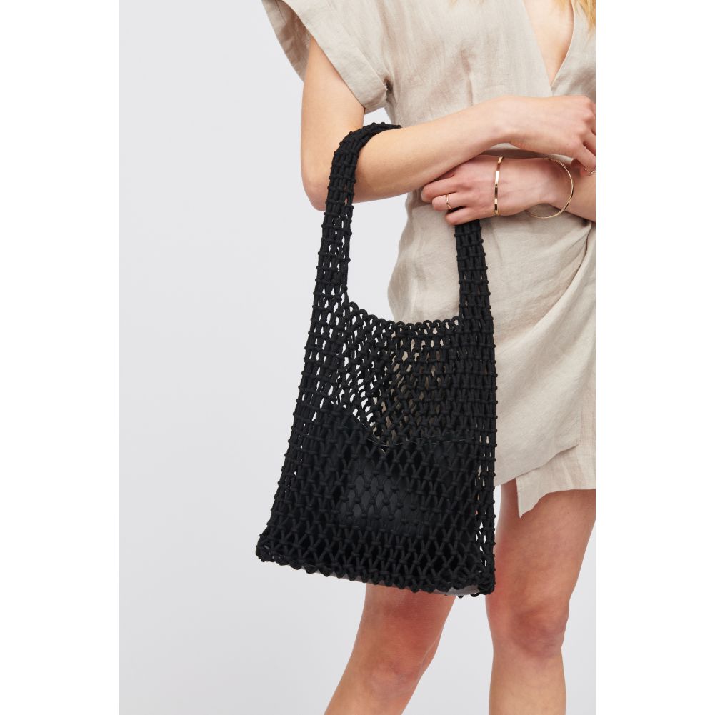 Woman wearing Black Urban Expressions Antigua Tote 818209016032 View 1 | Black