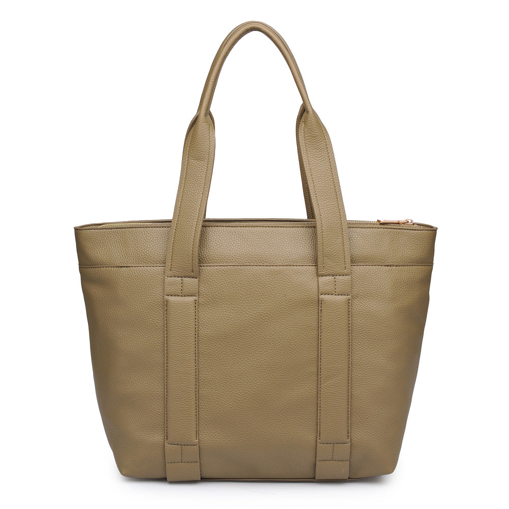 Woman wearing Olive Urban Expressions Finn Tote NA-840611156068 View 7 | Olive