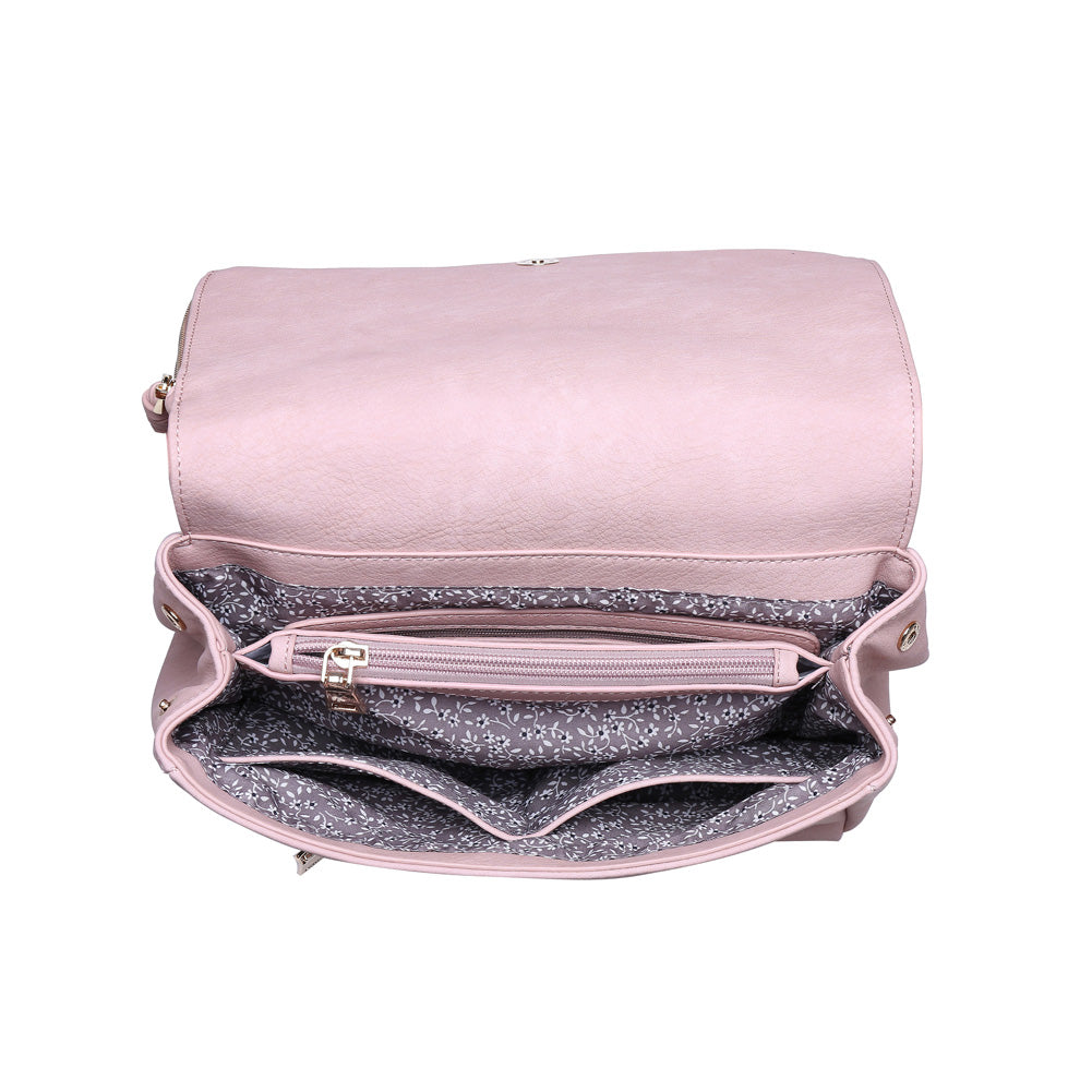 Product Image of Urban Expressions Jonah Satchel 840611144867 View 4 | Blush