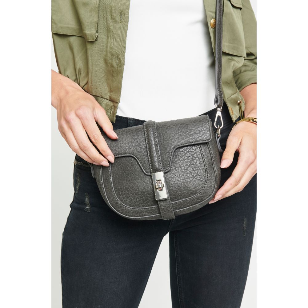 Woman wearing Charcoal Urban Expressions Rory Crossbody NA-840611166449 View 2 | Charcoal