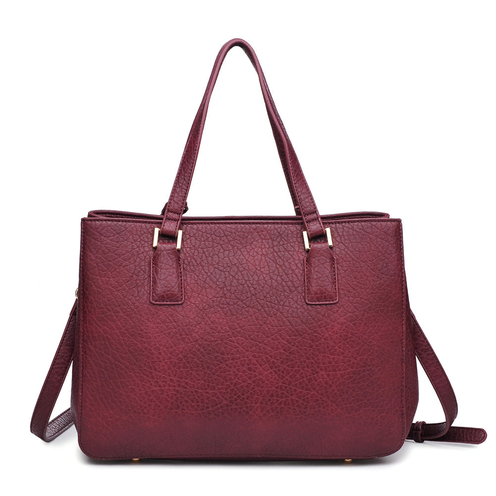 Product Image of Urban Expressions Banyan Satchel NA-840611153531 View 3 | Burgundy