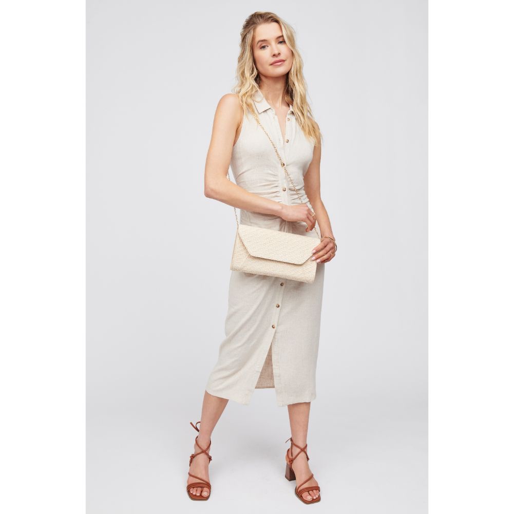 Woman wearing Natural Urban Expressions Dakota Clutch 840611100658 View 3 | Natural