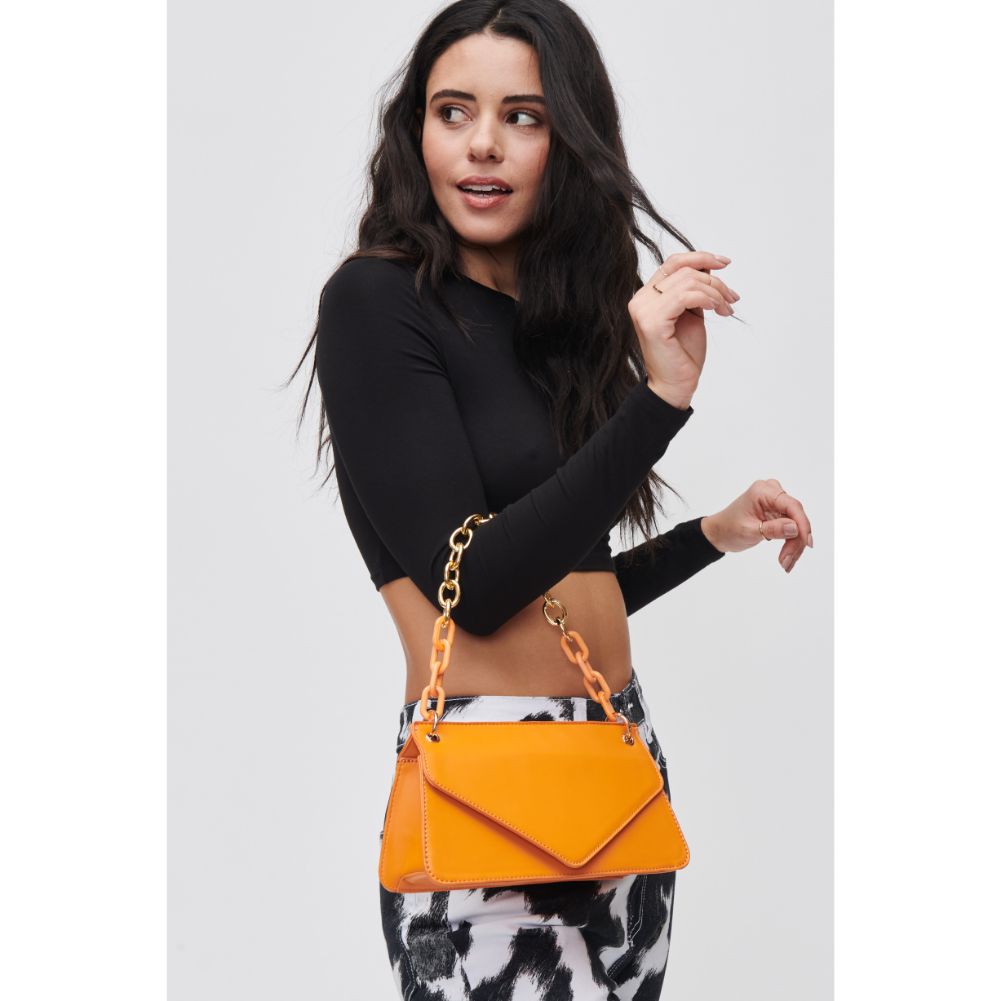 Woman wearing Orange Urban Expressions Lisette Crossbody 840611118257 View 3 | Orange