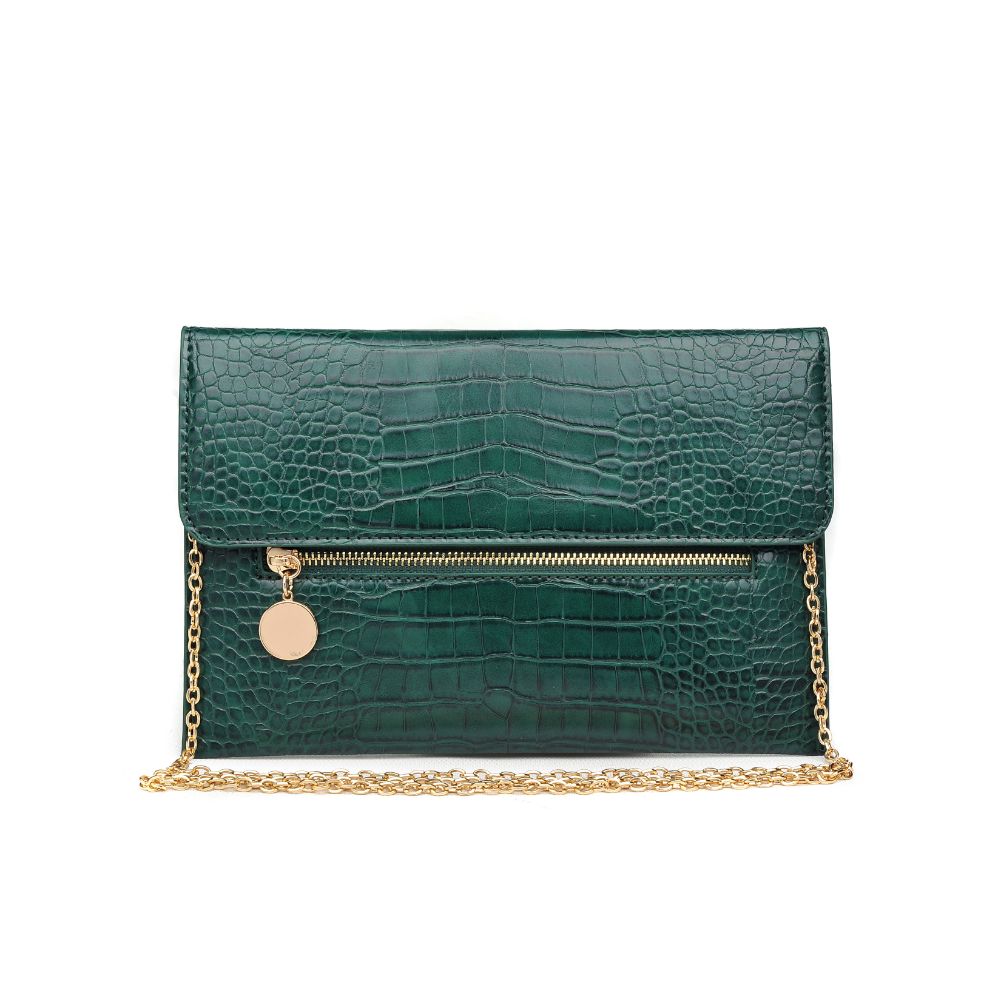 Product Image of Urban Expressions Evette Clutch 840611165534 View 1 | Emerald