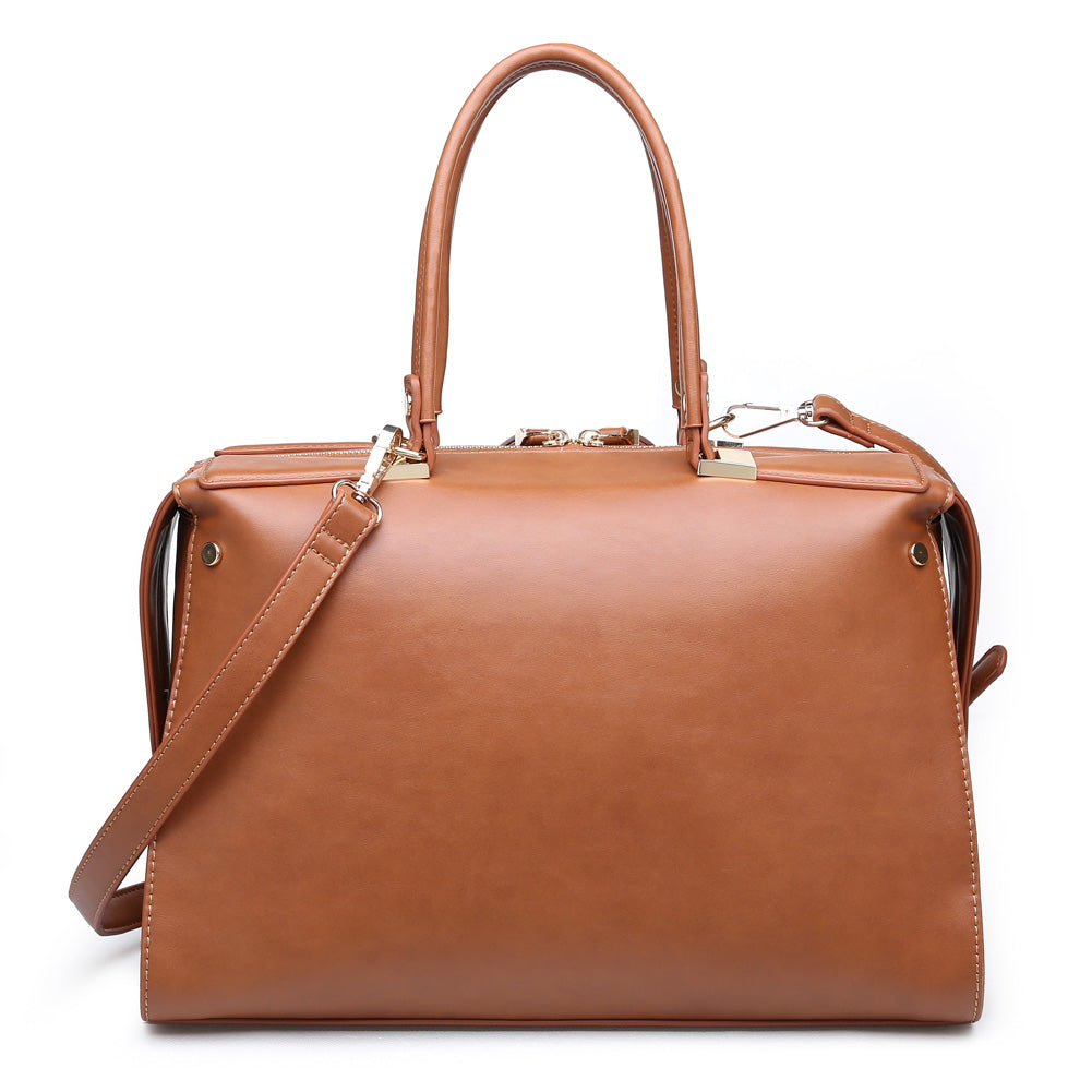 Product Image of Urban Expressions Nadia Satchel NA-840611149909 View 3 | Tan