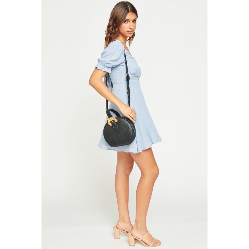 Woman wearing Black Urban Expressions Millie Crossbody 840611169051 View 2 | Black