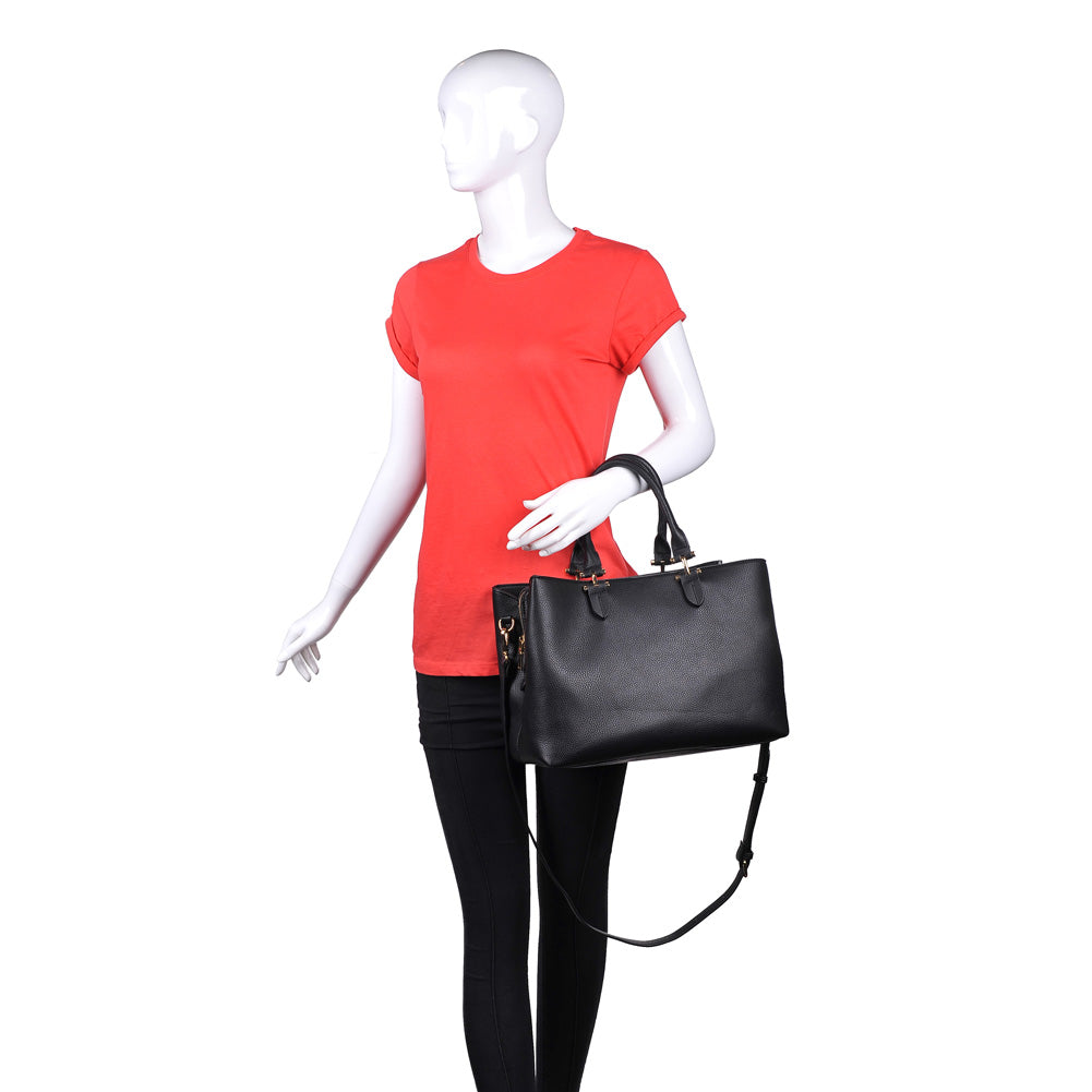 Product Image of Urban Expressions Liverpool Satchel NA-840611153418 View 5 | Black