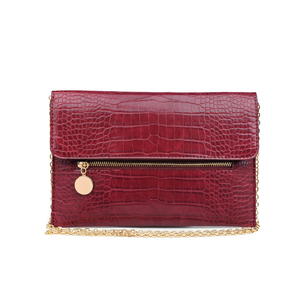 Product Image of Urban Expressions Evette Clutch 840611165527 View 1 | Burgundy