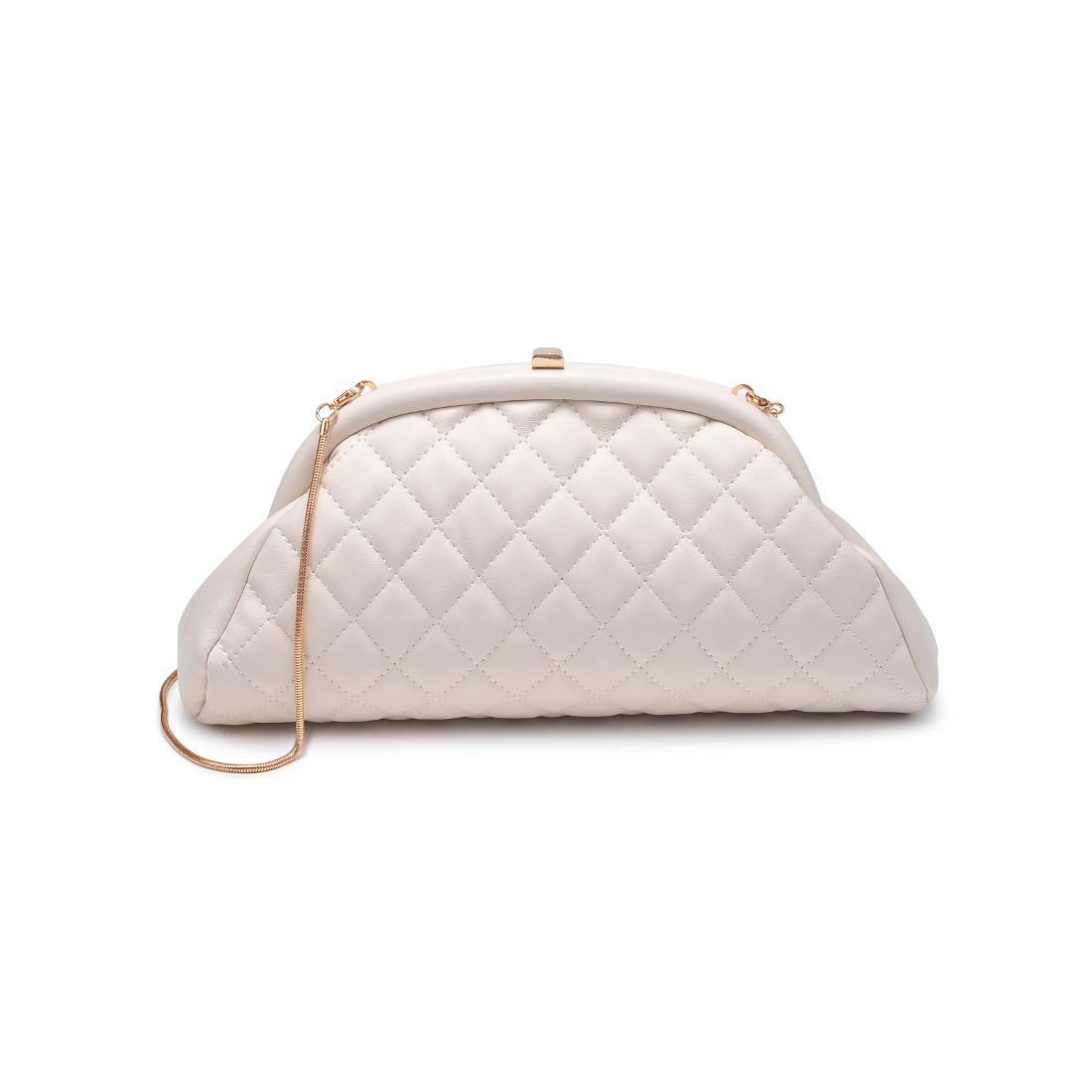 Product Image of Urban Expressions Ava - Quilted Clutch 840504200670 View 5 | Oatmilk
