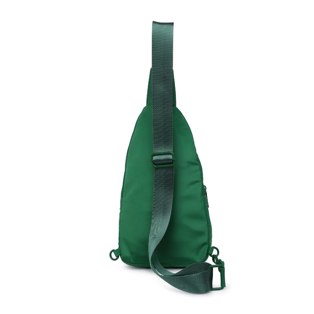 Woman wearing Green Urban Expressions Walker - Nylon Sling Backpack 840611110657 View 7 | Green
