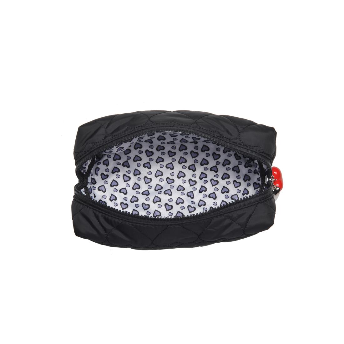 Urban Essentials Pull My Heart Cosmetic & Travel Organizer Pouch 840611196965 View 8 | Black