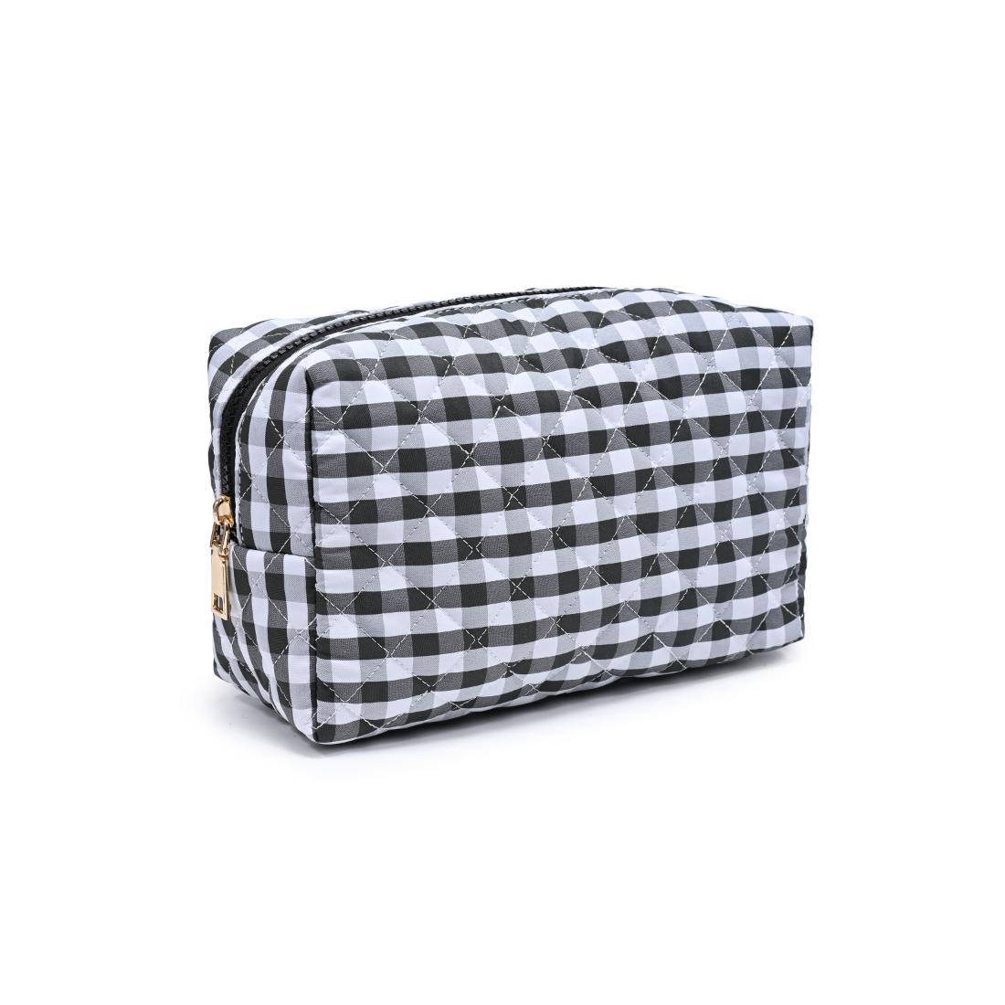 Urban Essentials Check Mate Cosmetic & Travel Organizer Pouch 840504209826 View 6 | Black