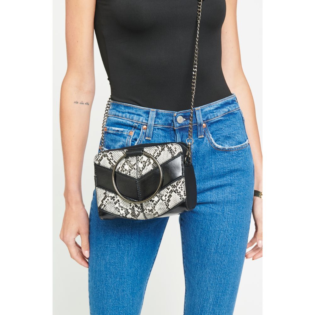 Woman wearing Black Urban Expressions Angelina Crossbody NA-840611152541 View 1 | Black