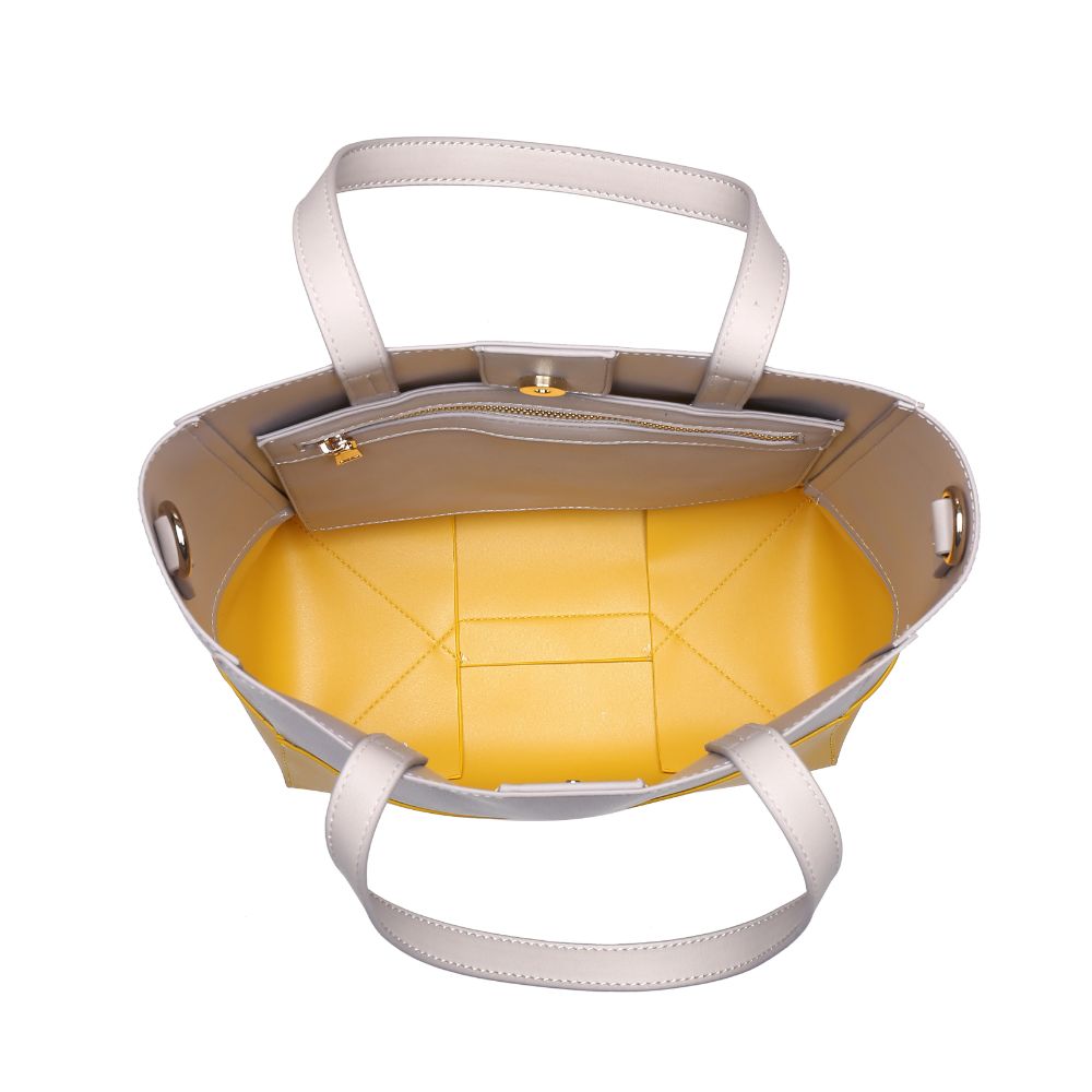 Product Image of Urban Expressions Marlin Tote 840611161987 View 4 | Grey Mustard