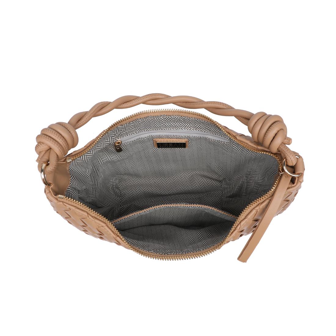 Woman wearing Almond Urban Expressions Violet Hobo 840504206603 View 9 | Almond