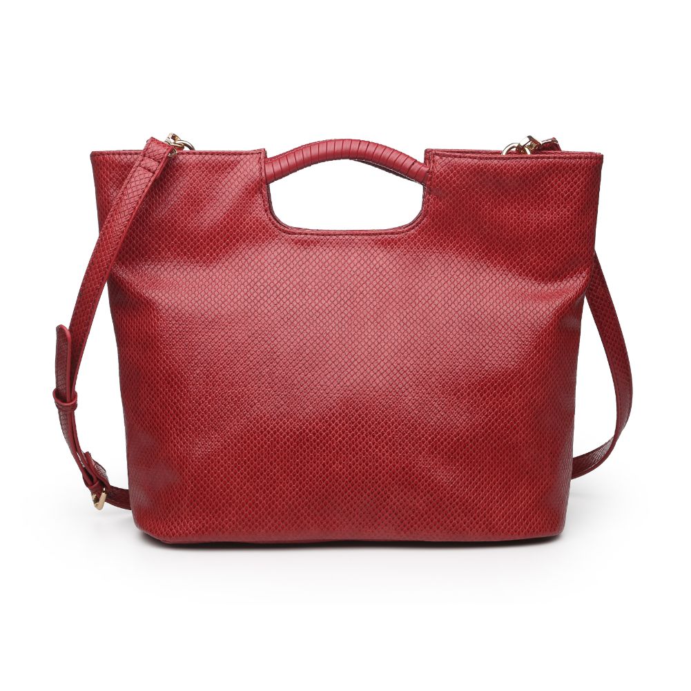 Woman wearing Red Urban Expressions Silas Tote 840611166845 View 7 | Red
