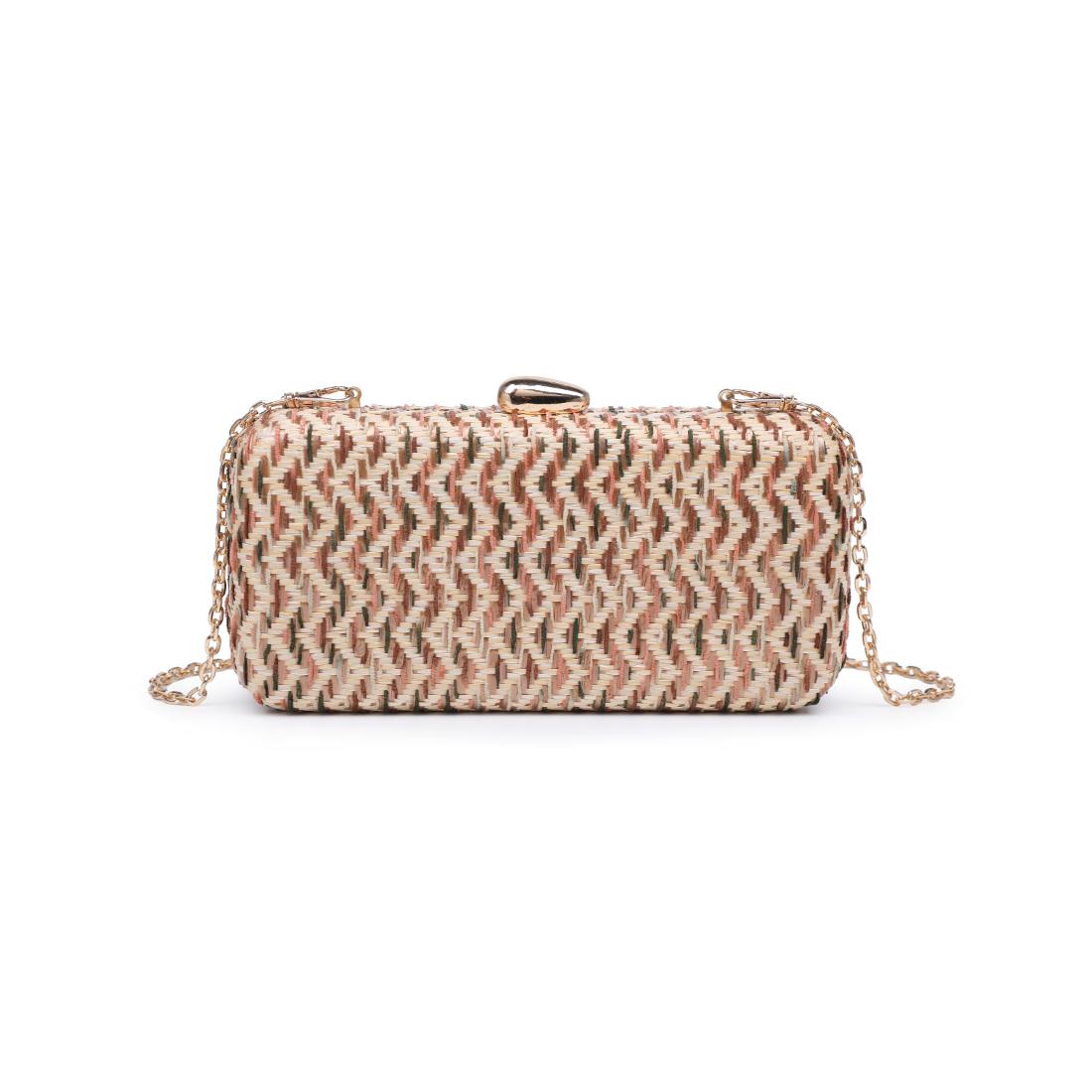 Woman wearing Beige Multi Urban Expressions Valentina Evening Bag 840504206498 View 7 | Beige Multi