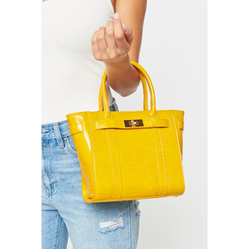 Woman wearing Sunflower Urban Expressions Jayden Satchel 840611172952 View 3 | Sunflower