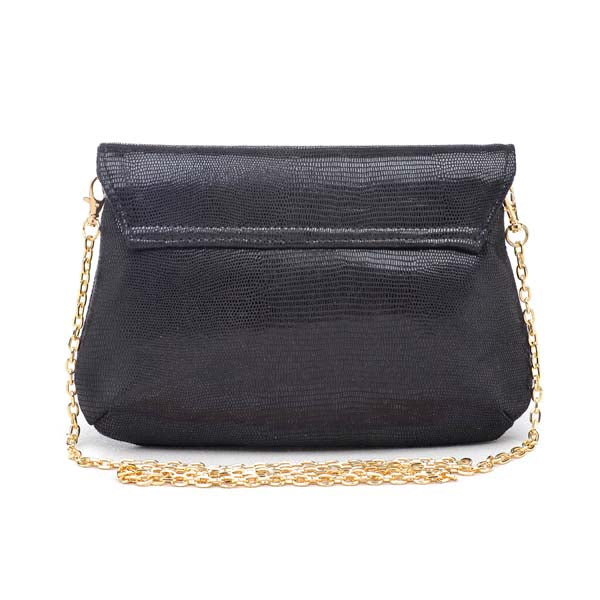 Product Image of Urban Expressions Lana Textured Clutch NA-840611119186 View 3 | Black