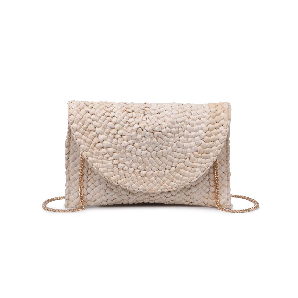 Woman wearing White Urban Expressions Aegean Clutch 840611100764 View 5 | White