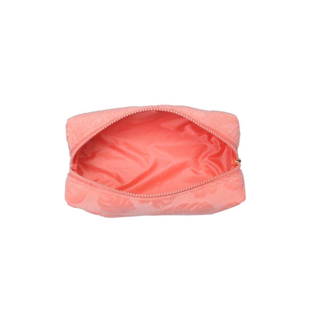 Urban Essentials Palm Breeze Cosmetic & Travel Organizer Pouch 840611195302 View 8 | Peach