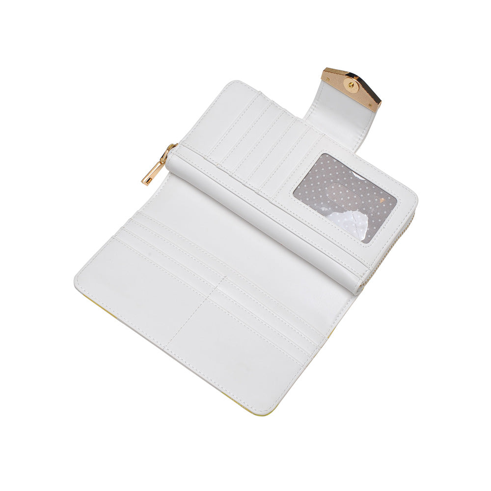 Woman wearing White Lemon Urban Expressions Poppy Lemon Wallet 840611143990 View 9 | White Lemon