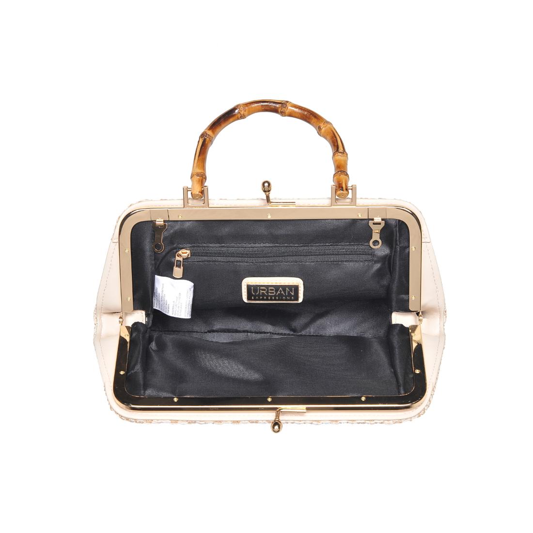 Product Image of Urban Expressions Lucy - Straw Crossbody 840611154385 View 8 | Ivory