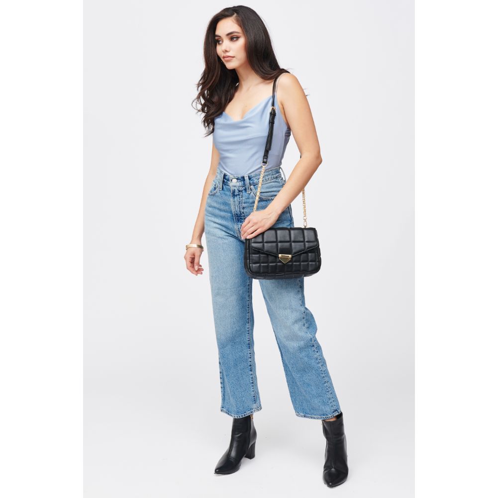 Woman wearing Black Urban Expressions Patsy Crossbody 840611184511 View 3 | Black
