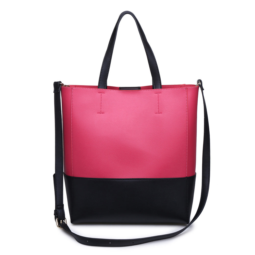 Woman wearing Fuchsia Urban Expressions Marlin Tote 840611144713 View 7 | Fuchsia