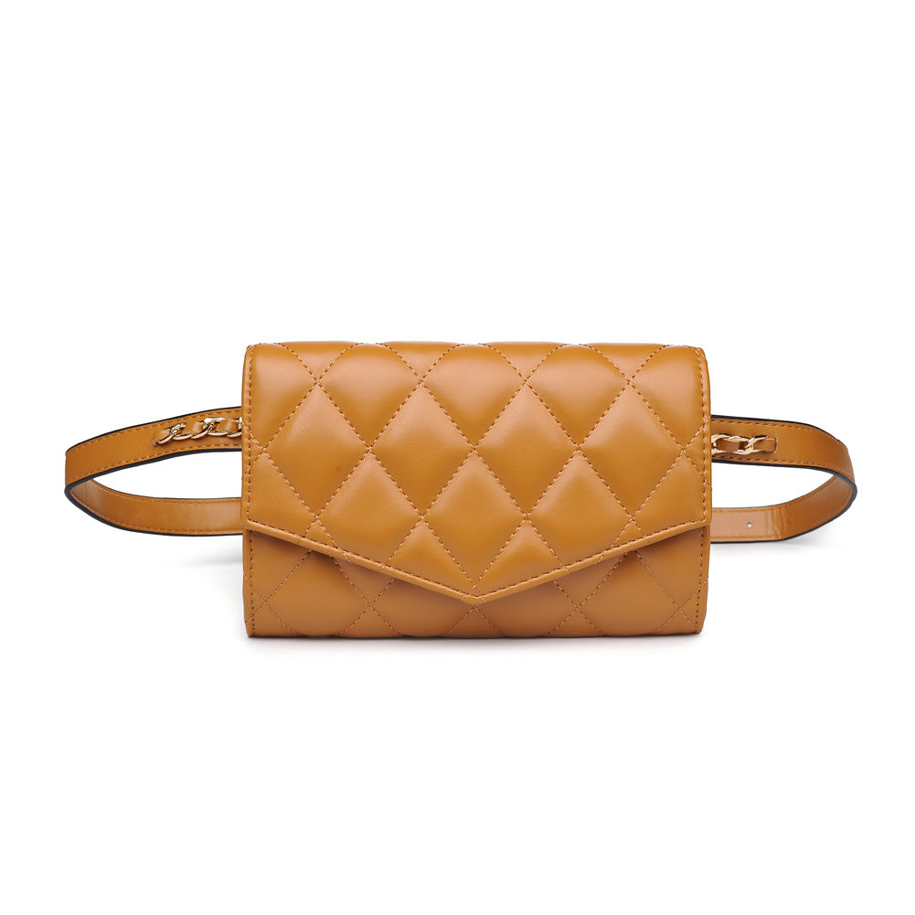 Woman wearing Mustard Urban Expressions Rhythm Belt Bag NA-840611154385 View 5 | Mustard