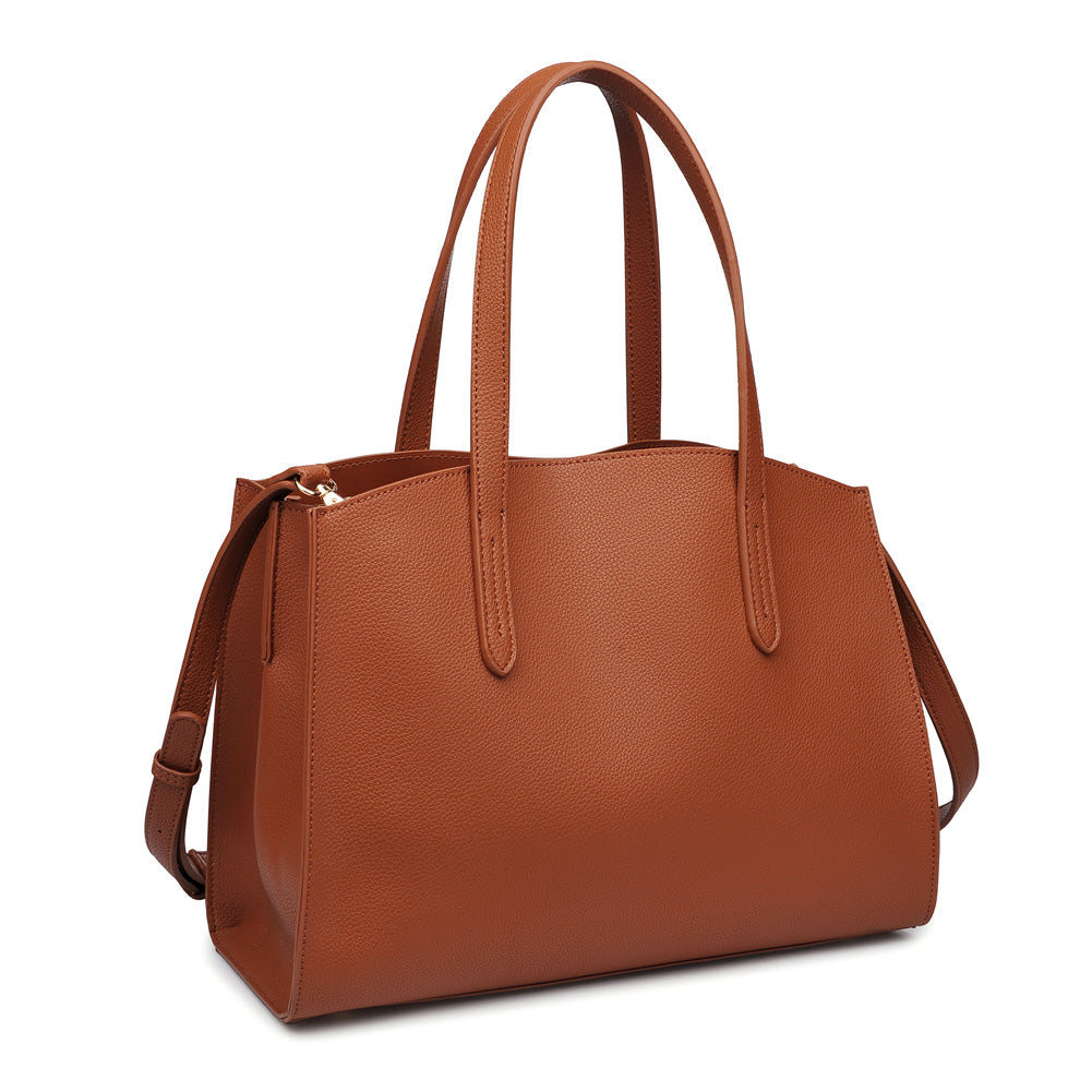 Product Image of Urban Expressions Calyx Satchel NA-840611153401 View 2 | Tan
