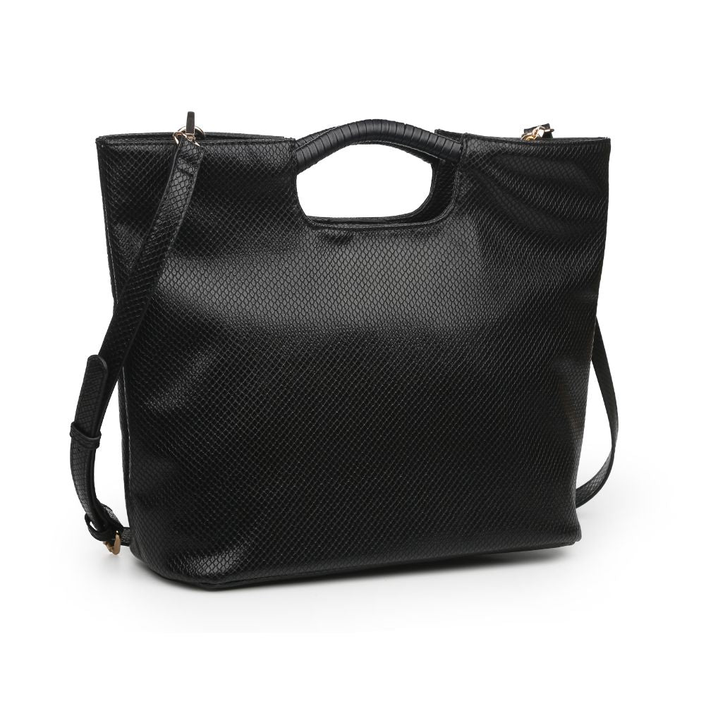 Woman wearing Black Urban Expressions Silas Tote 840611166814 View 6 | Black