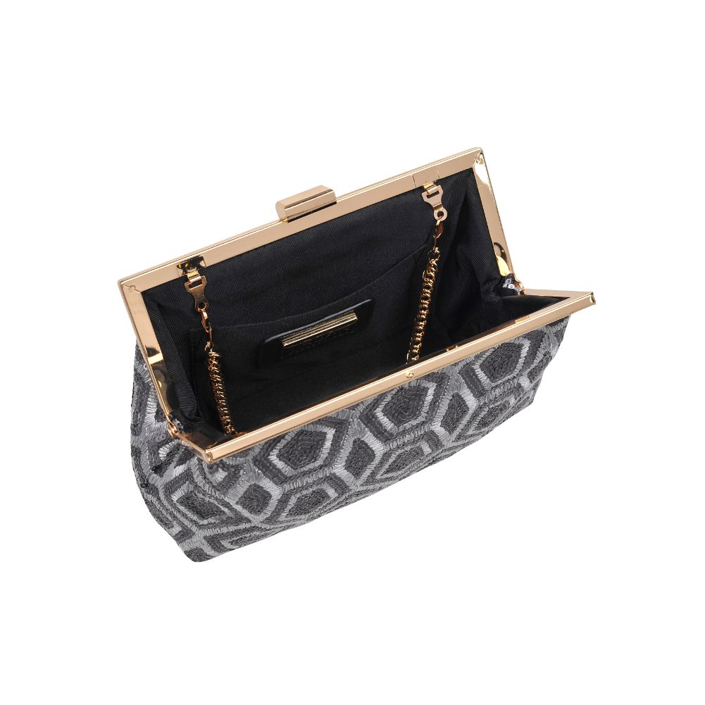 Product Image of Urban Expressions Billie Evening Bag 840611165152 View 4 | Pewter