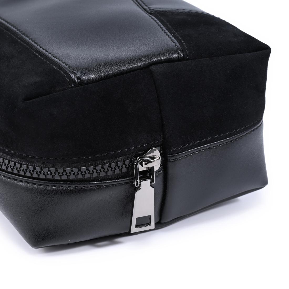Urban Essentials Patchwork Edit Cosmetic & Travel Organizer Pouch 840504210525 View 8 | Black