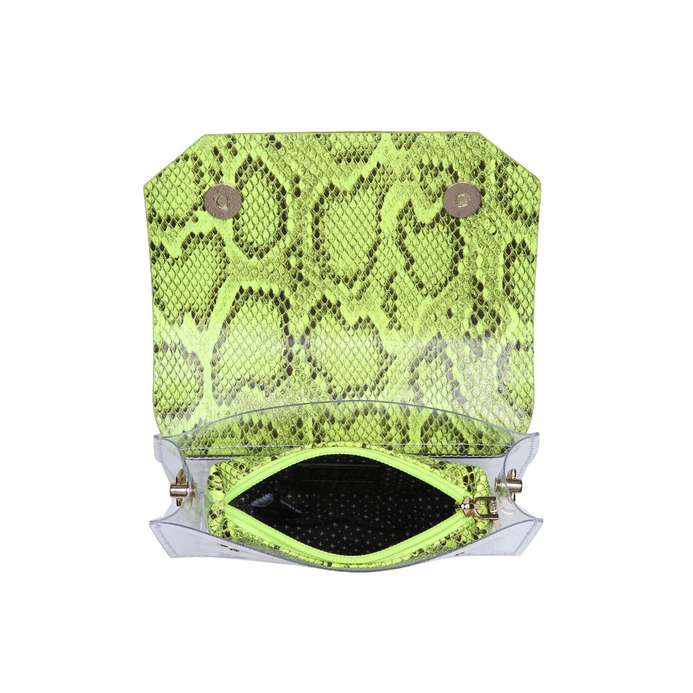 Product Image of Urban Expressions Tailgate - Snake Crossbody 840611162946 View 4 | Neon Yellow