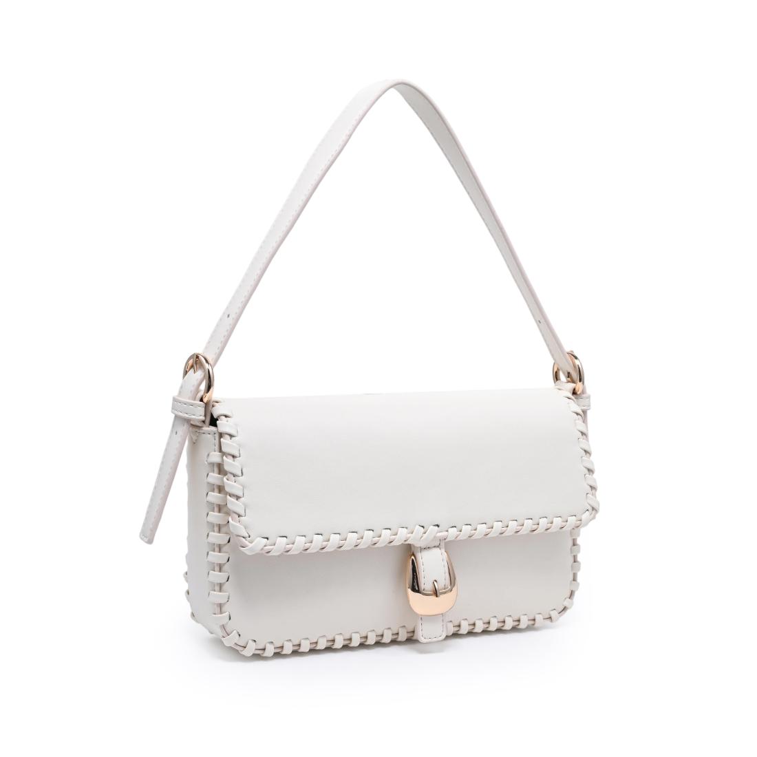 Urban Expressions Gloria - Whipstitch Shoulder Bag 840504216466 View 2 | Ivory