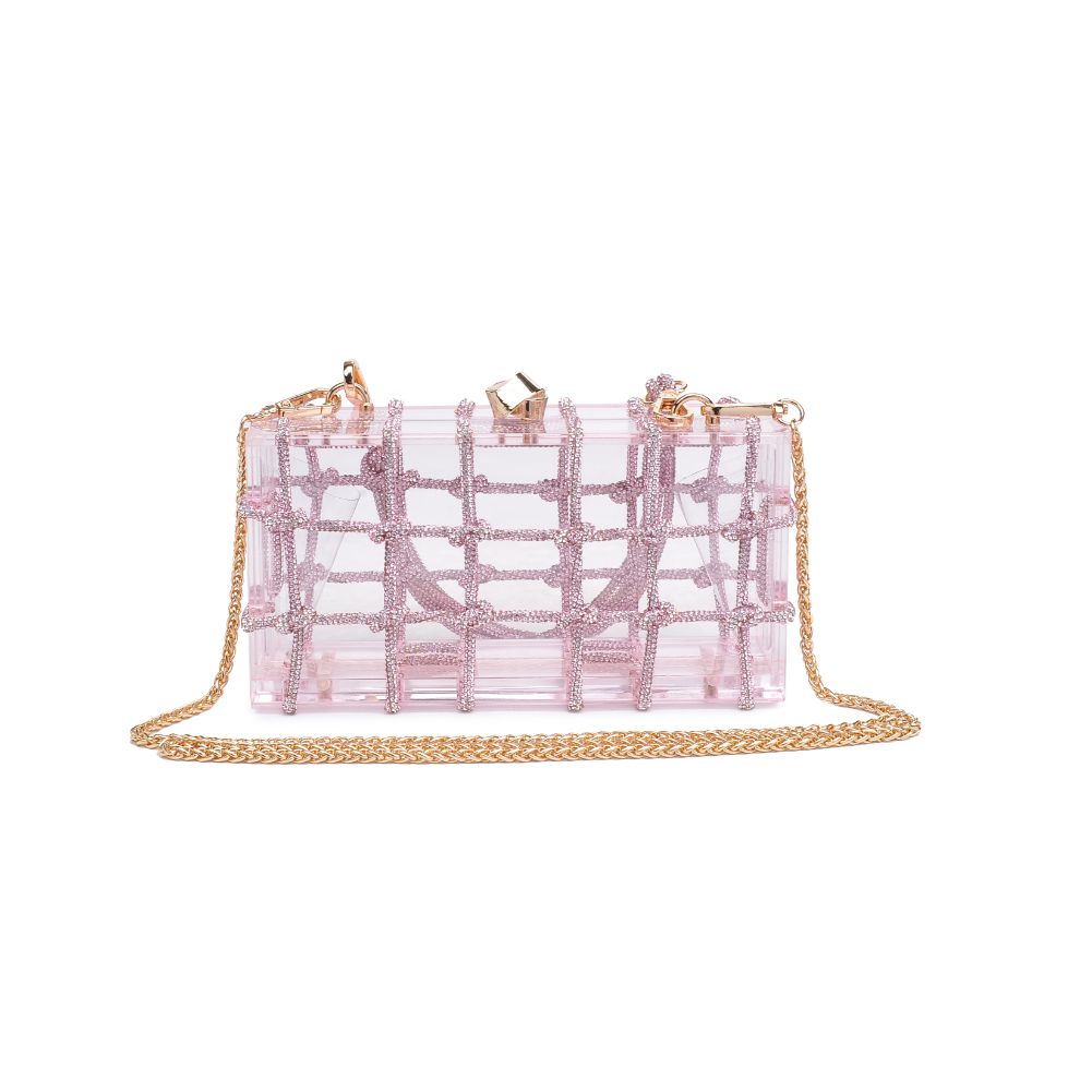 Woman wearing Pink Urban Expressions Ziggy Evening Bag 840611106537 View 7 | Pink